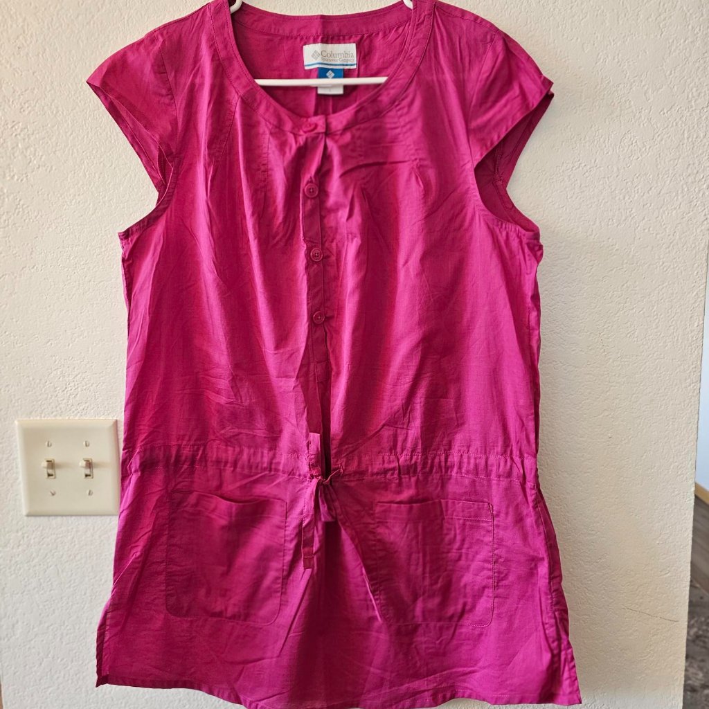 Columbia Sportswear Co Pink Dress  Womens Size L  Made In India  Nwot